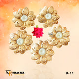 U-11 Lotus Diya Urli - 6 inch