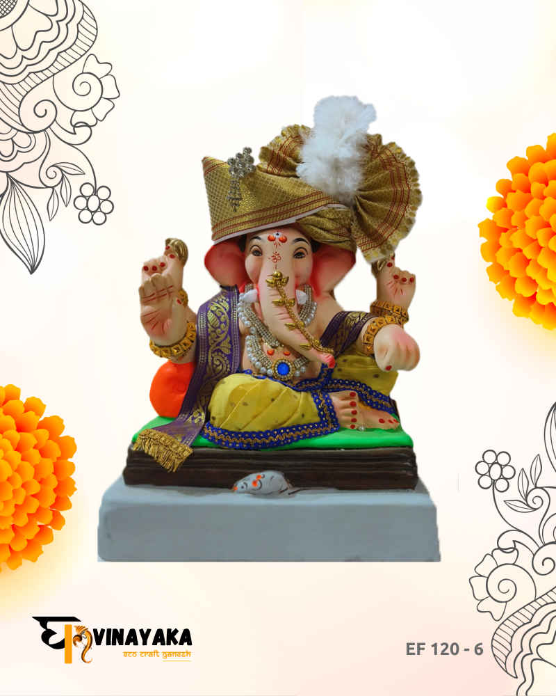 Ganesha EF120-6  (12 Inch) (Eco-Friendly Ganpati)