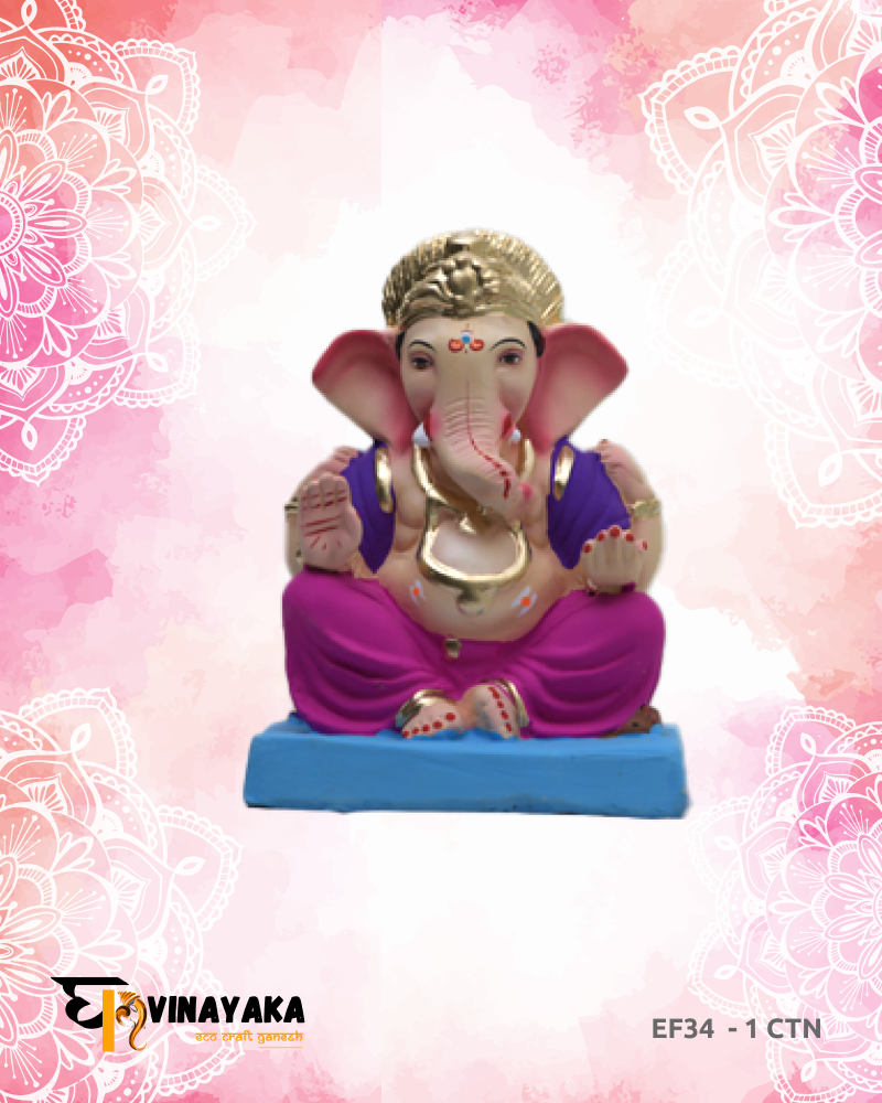 Ganesha EF34 (8 Inch) (Eco-Friendly Ganpati)