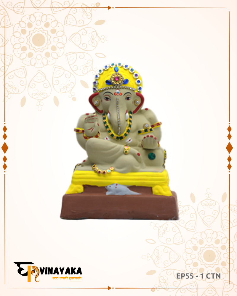 Ganesha EP55 (8 Inch) (Eco-Friendly Ganpati)