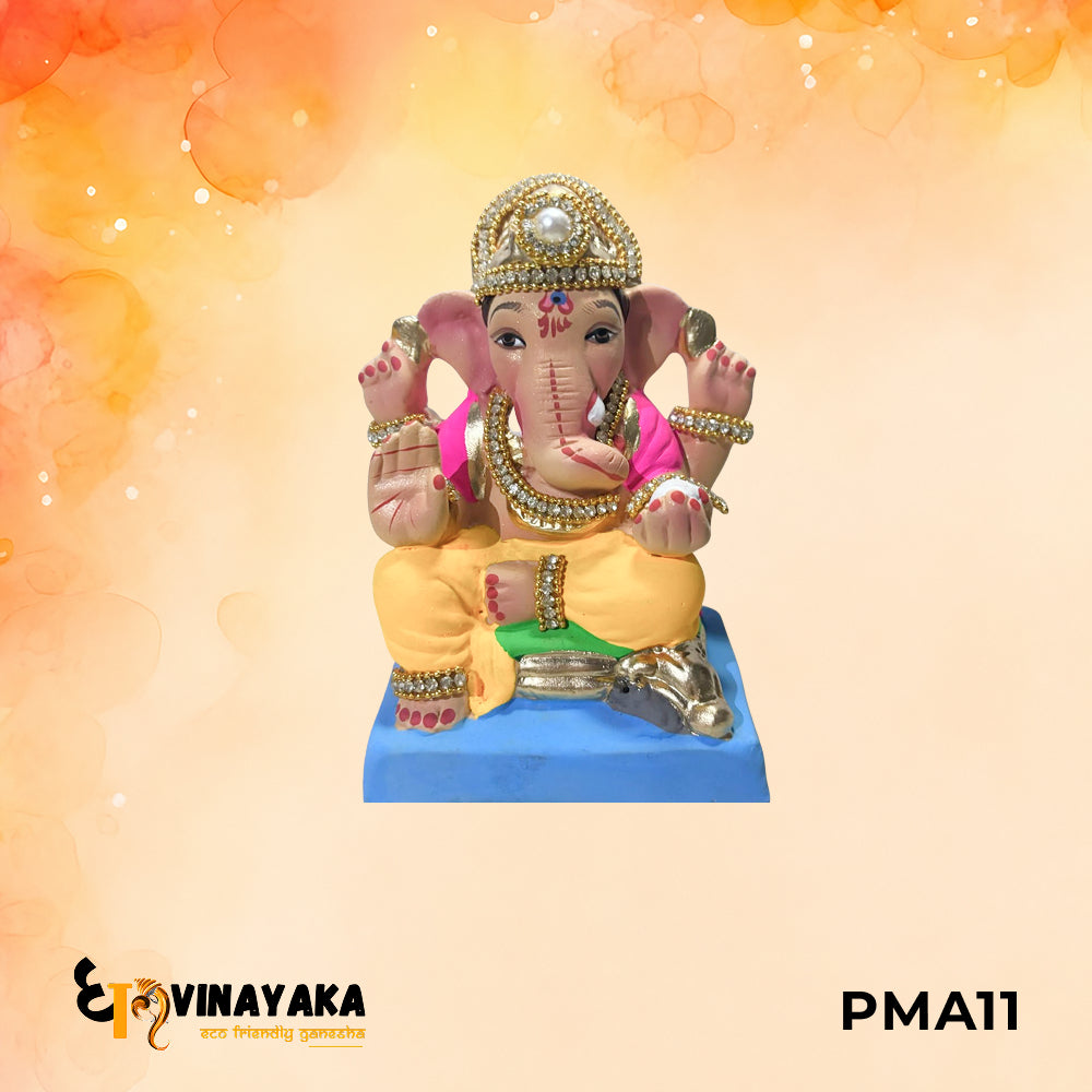 PMA11 - 6 Inch Eco Friendly Ganesha Idol