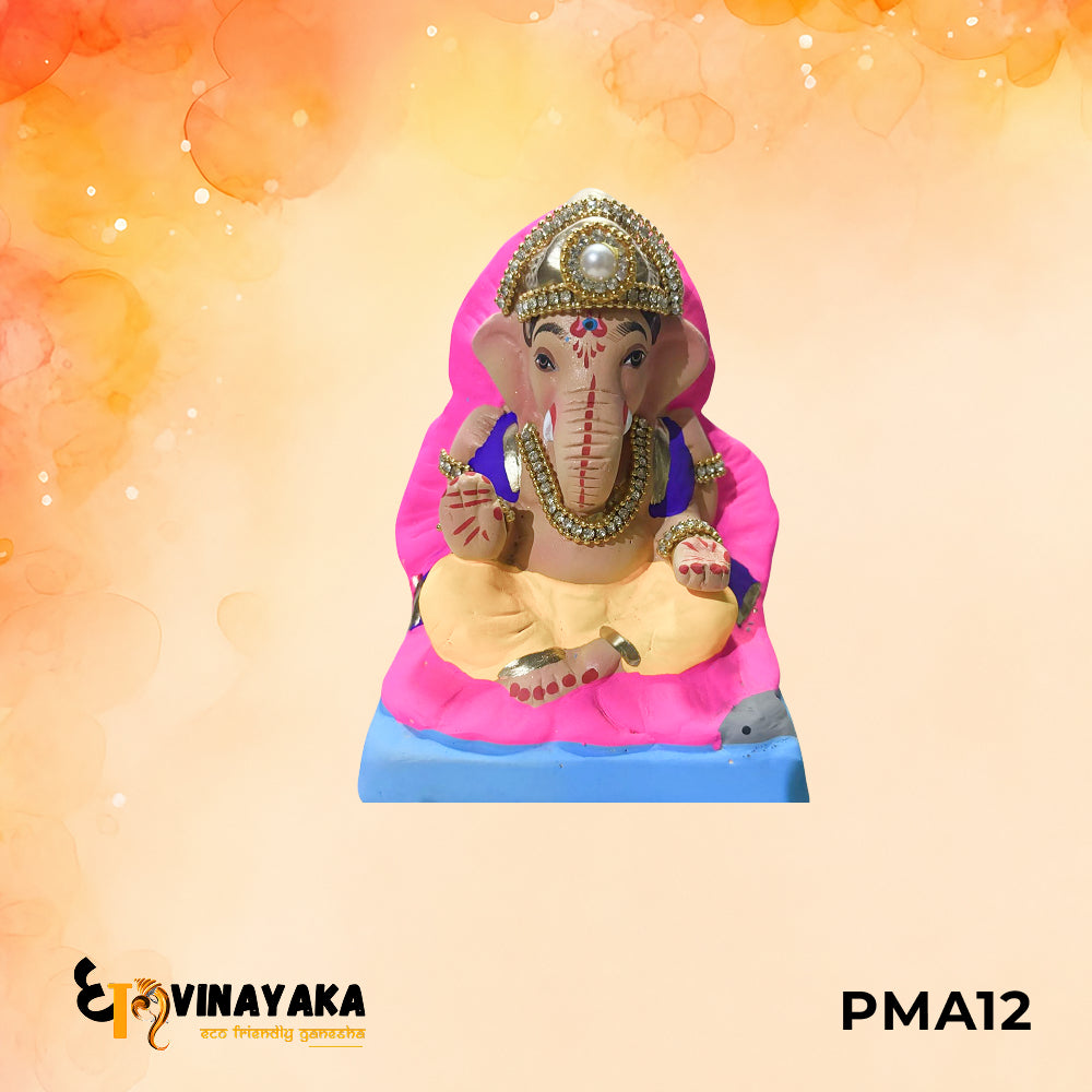 PMA12 - 6 Inch Eco Friendly Ganesha Idol