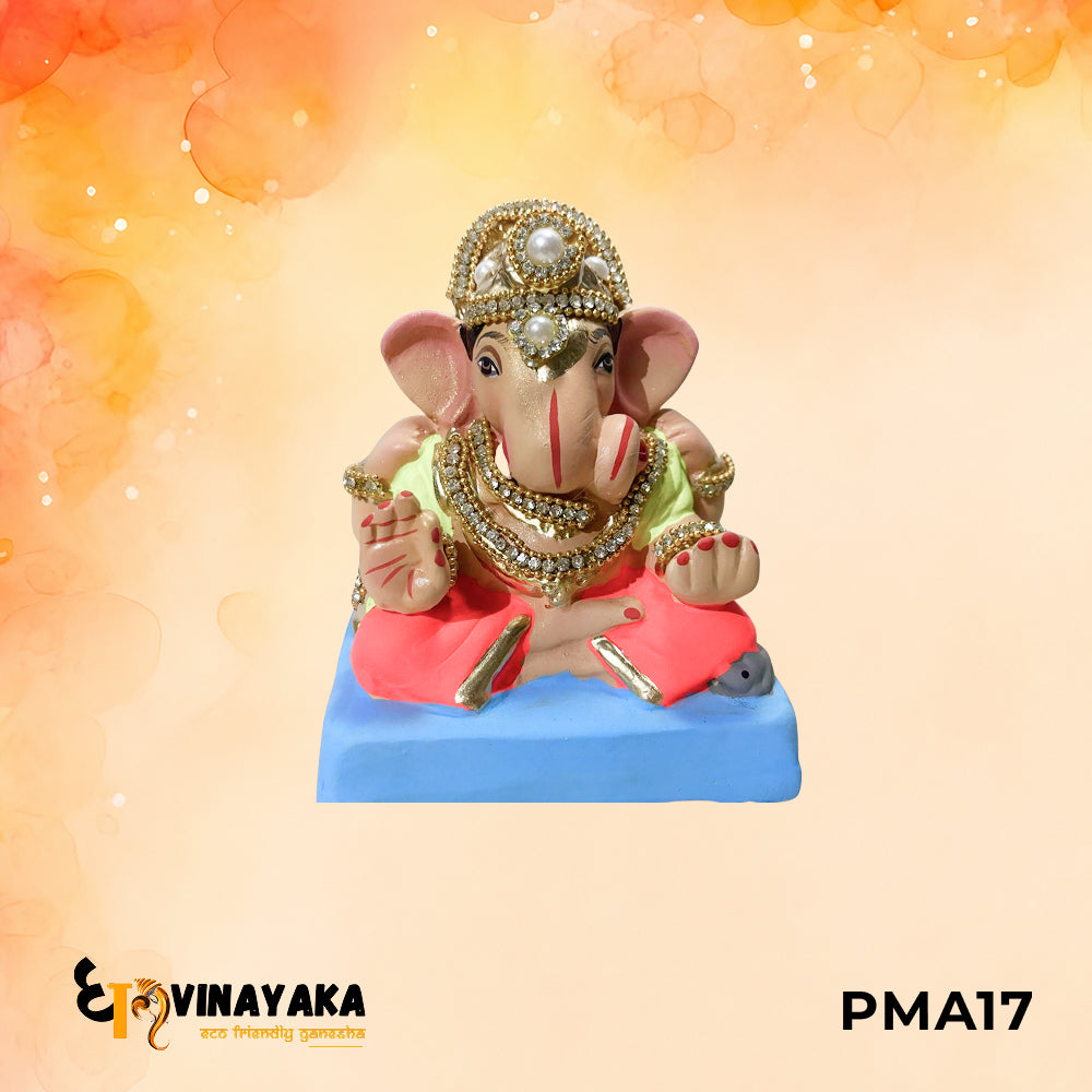 PMA17 - 6 Inch Eco Friendly Ganesha Idol