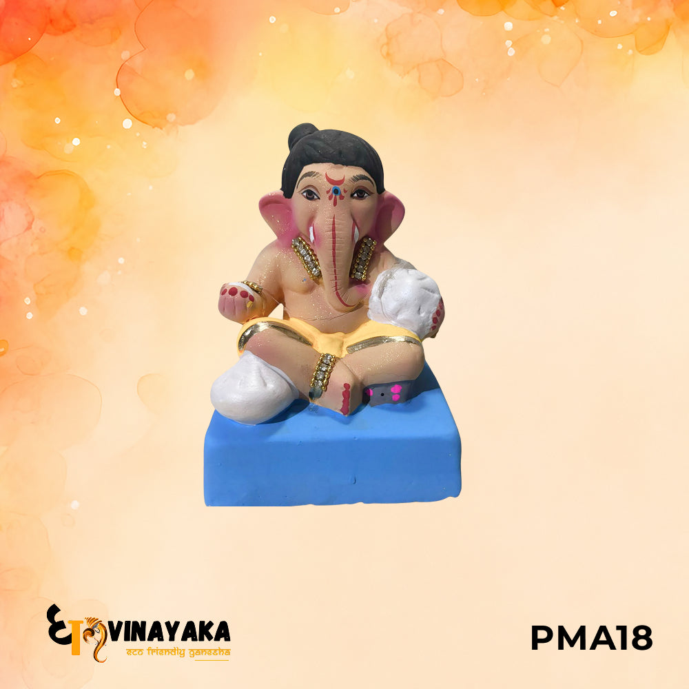 PMA18 - 6 Inch Eco Friendly Ganesha Idol