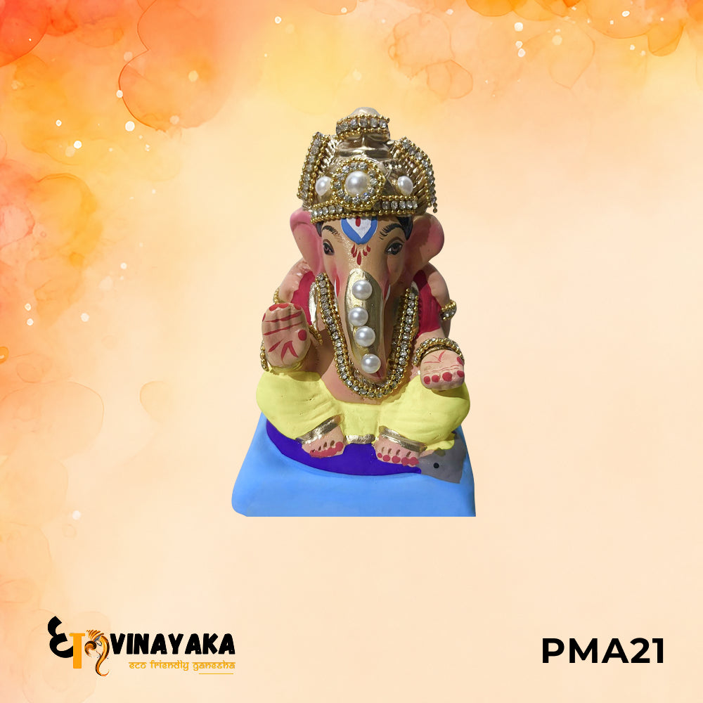 PMA21 - 6 Inch Eco Friendly Ganesha Idol
