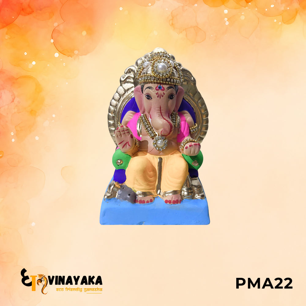 PMA22 - 6 Inch Eco Friendly Ganesha Idol