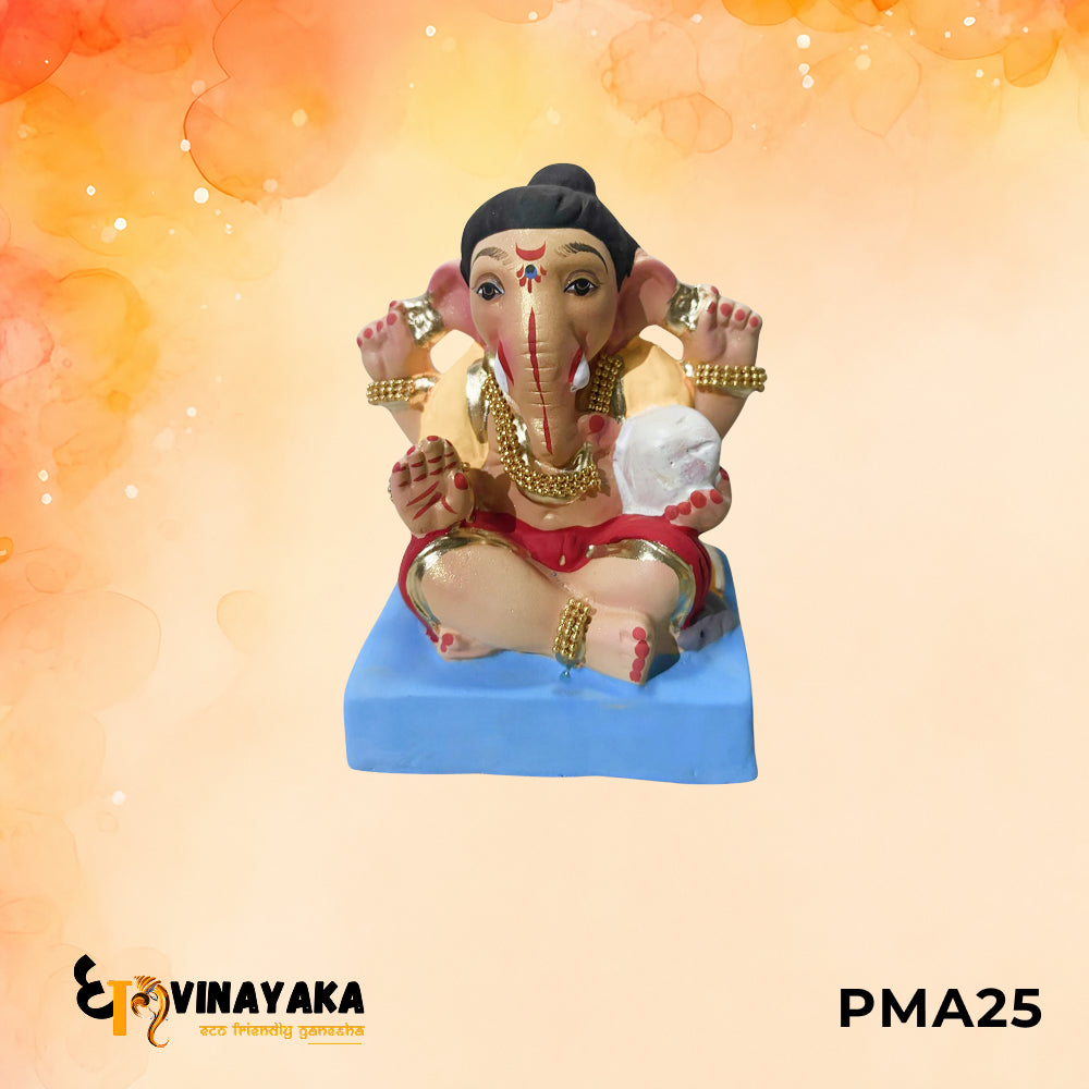 PMA25 - 6 Inch Eco Friendly Ganesha Idol