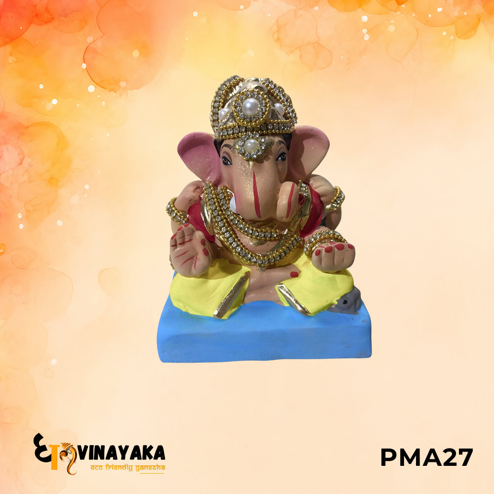 PMA27 - 6 Inch Eco Friendly Ganesha Idol