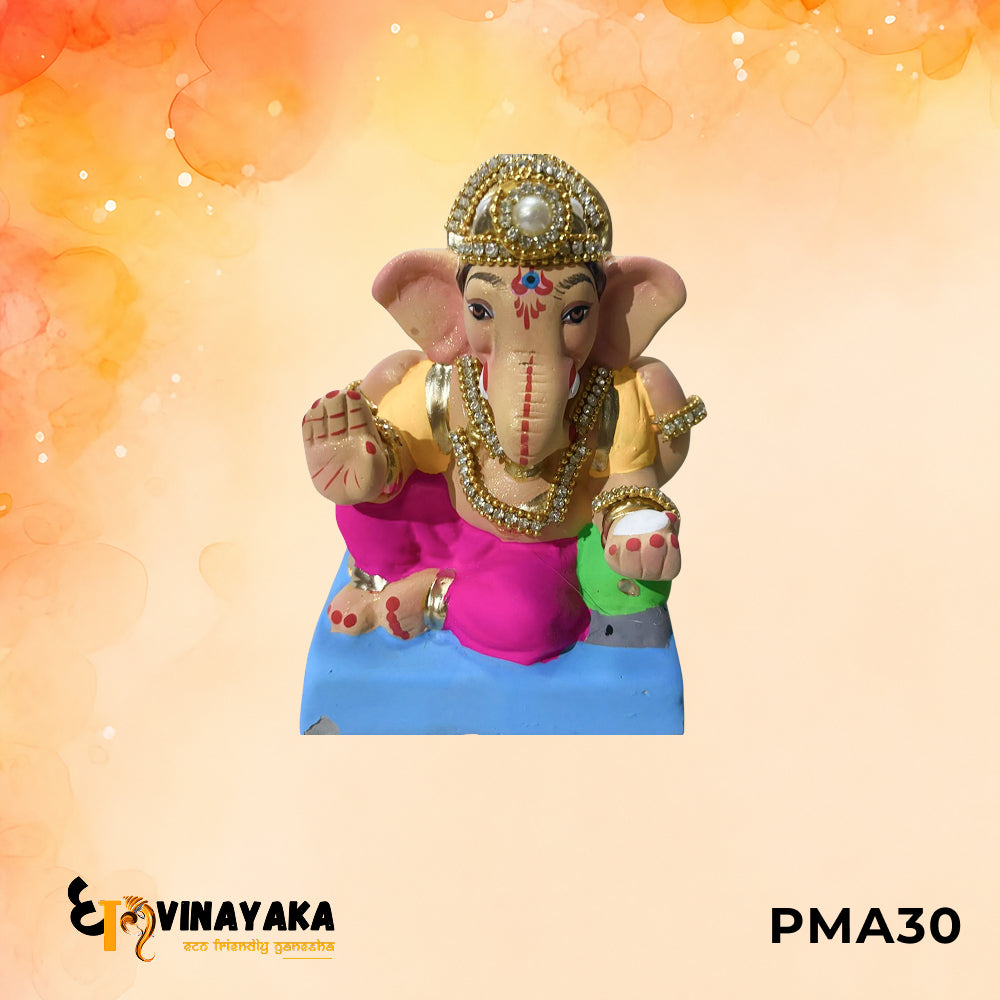 PMA30 - 6 Inch Eco Friendly Ganesha Idol