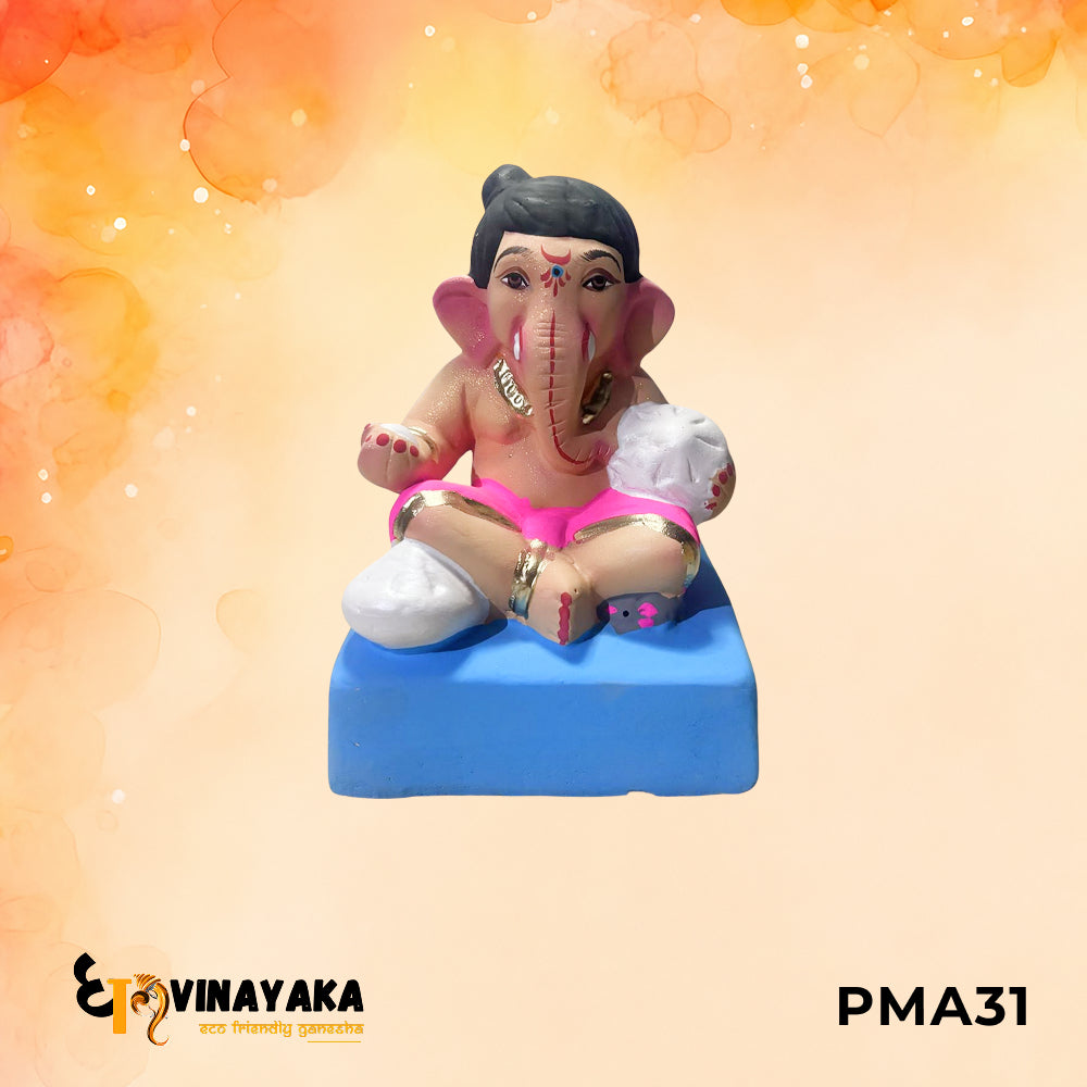 PMA31 - 6 Inch Eco Friendly Ganesha Idol