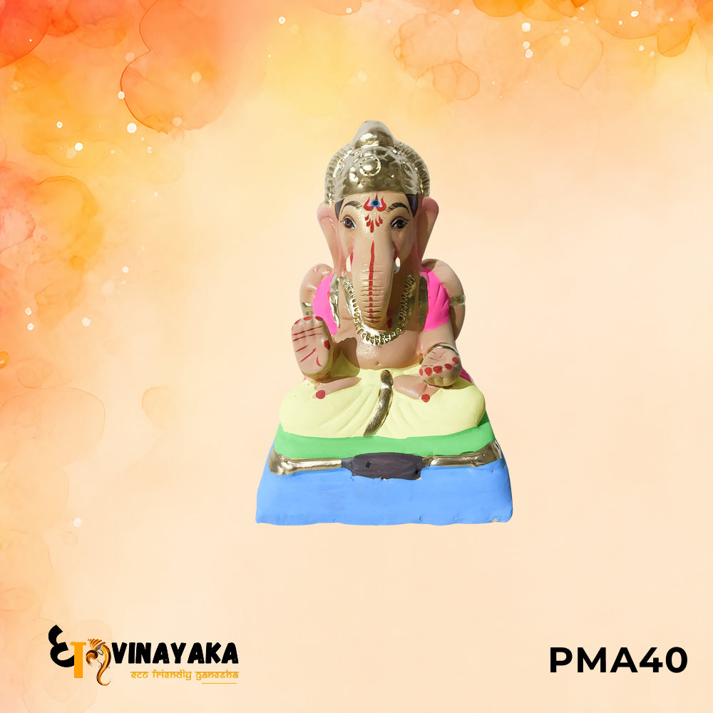 PMA40 - 6 Inch Eco Friendly Ganesha Idol