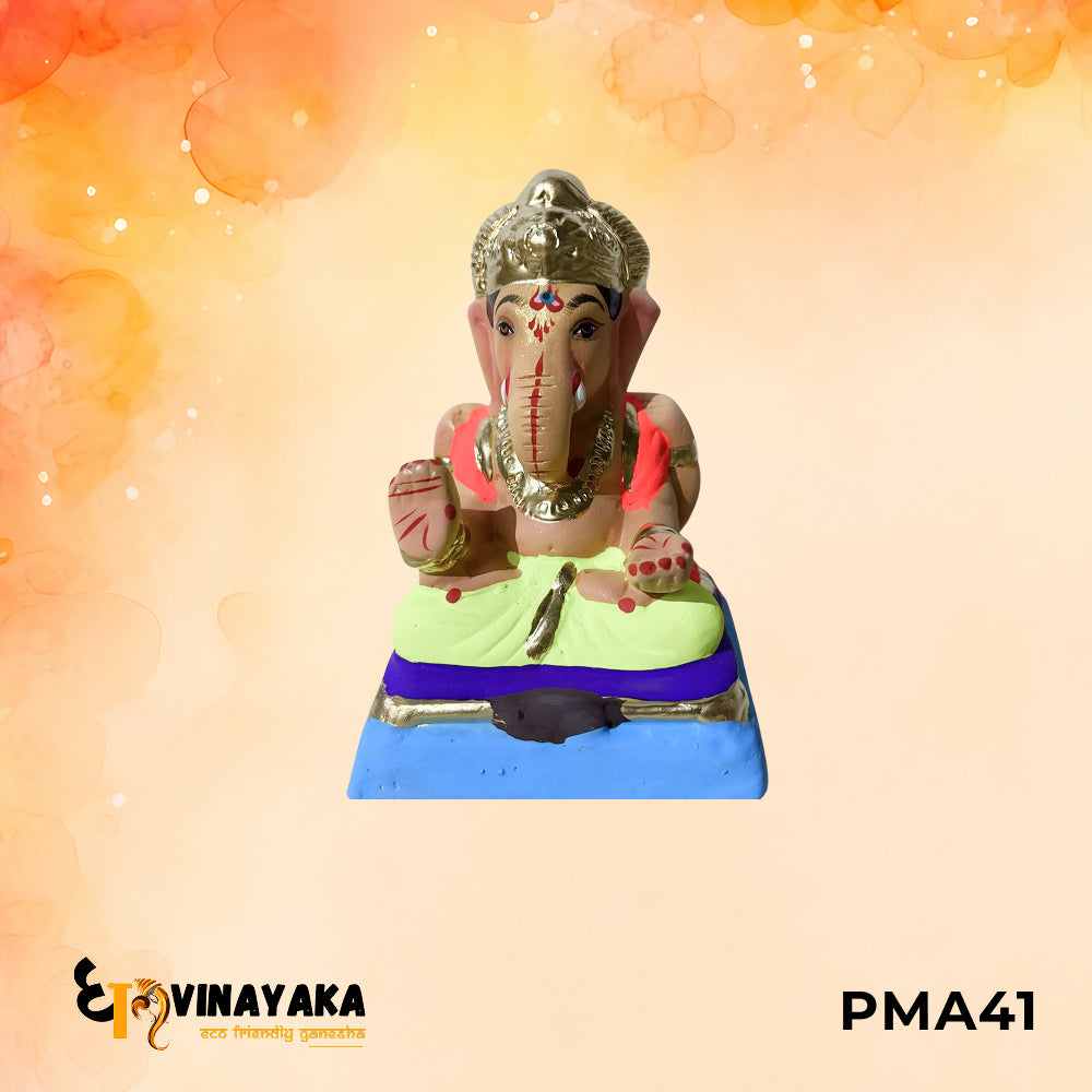 PMA41 - 6 Inch Eco Friendly Ganesha Idol