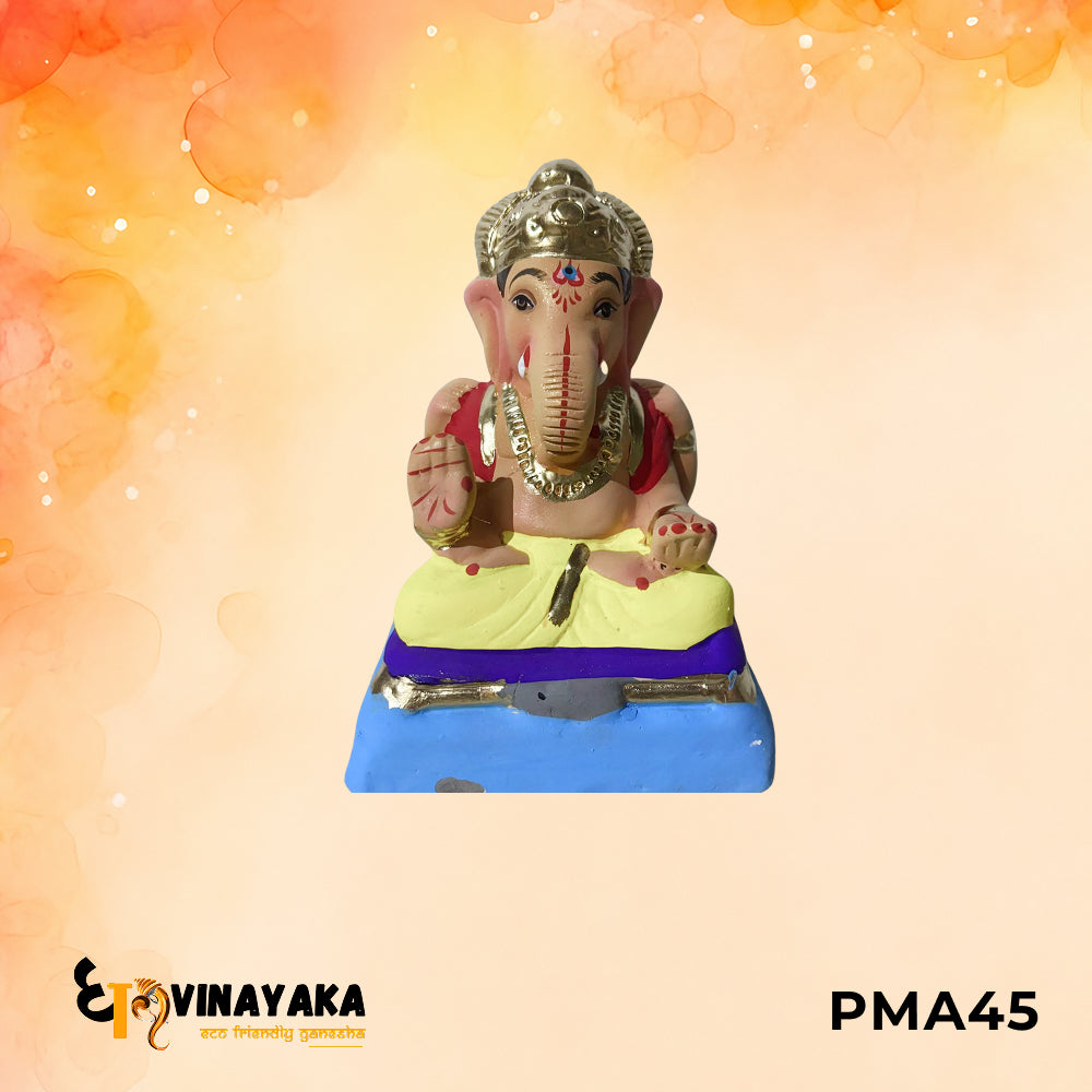 PMA45 - 6 Inch Eco Friendly Ganesha Idol