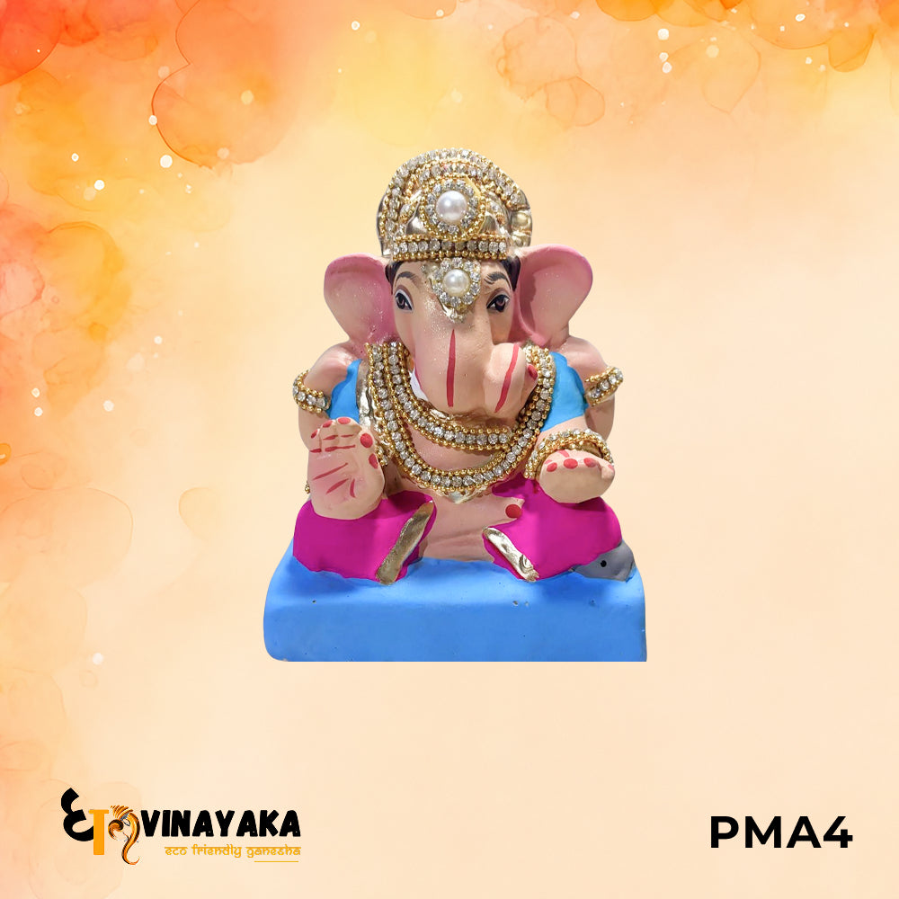 PMA4 - 6 Inch Eco Friendly Ganesha Idol