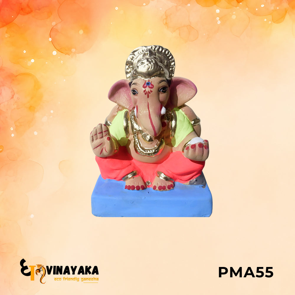 PMA55 - 6 Inch Eco Friendly Ganesha Idol