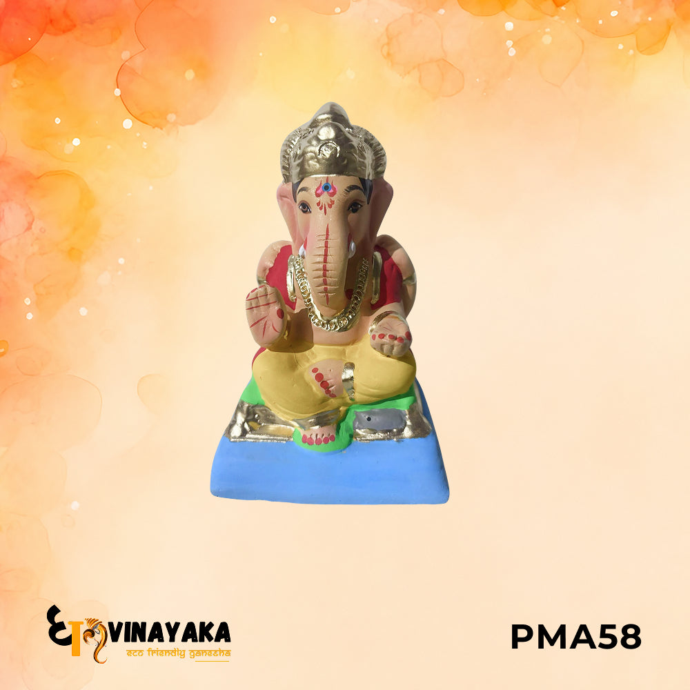 PMA58 - 6 Inch Eco Friendly Ganesha Idol