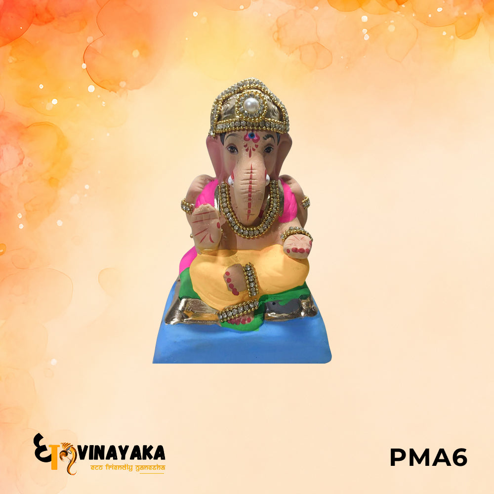 PMA6 - 6 Inch Eco Friendly Ganesha Idol