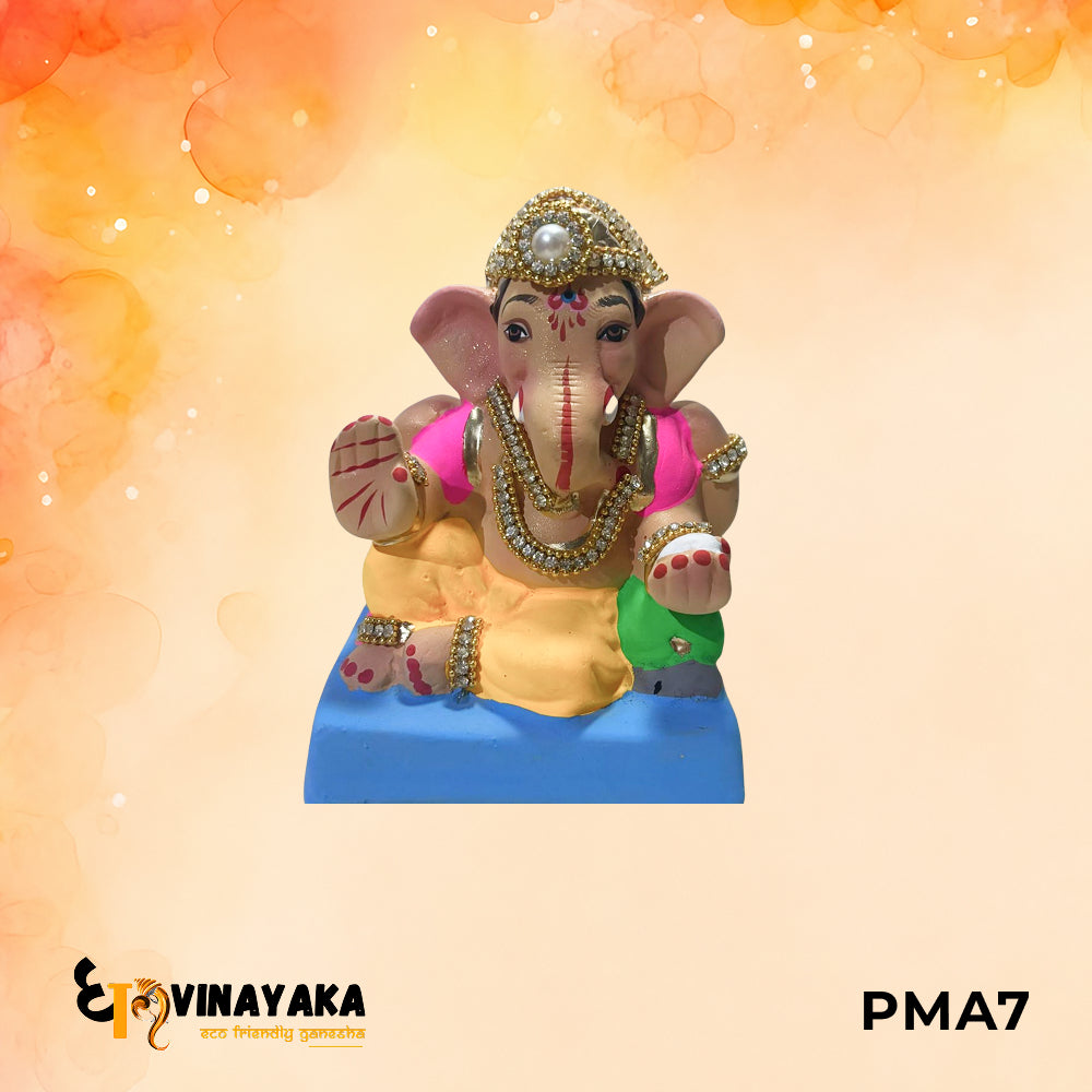 PMA7 - 6 Inch Eco Friendly Ganesha Idol