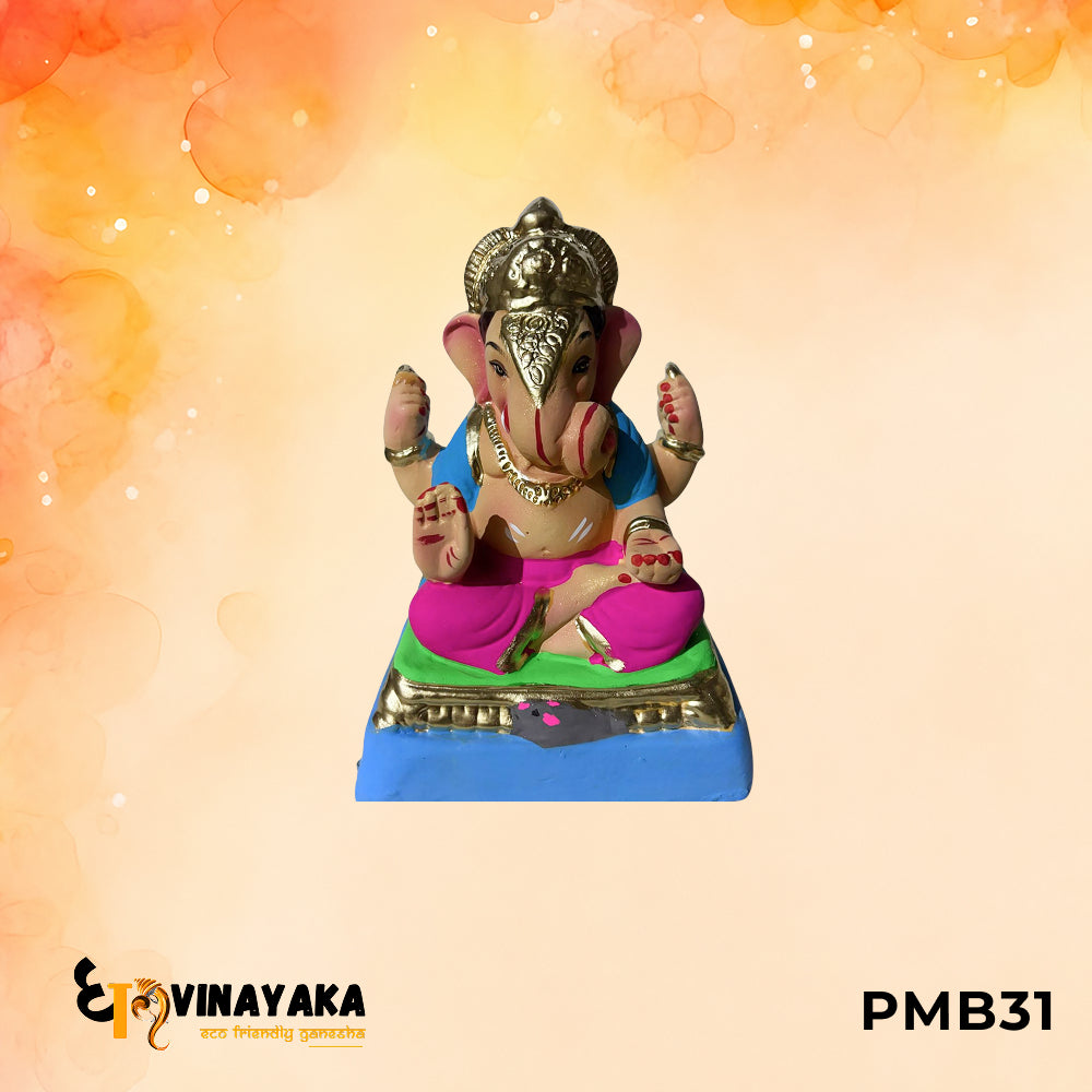PMB31 - 8 Inch Eco Friendly Ganesha Idol