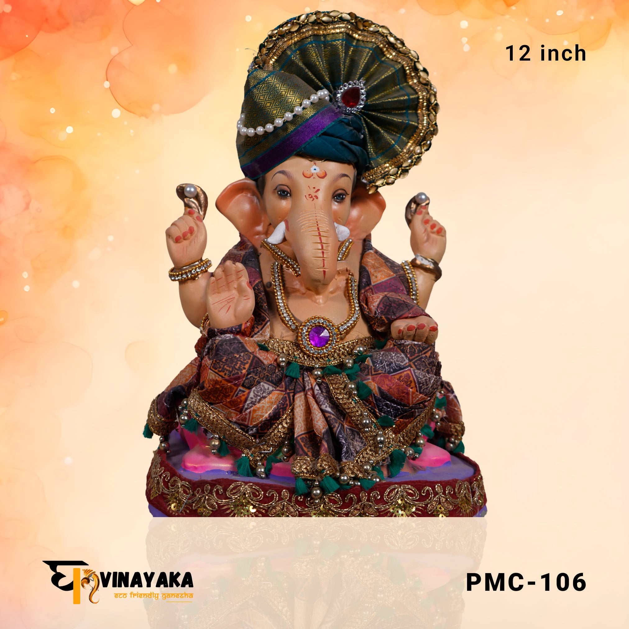 PM014 12 Inch (Eco friendly Ganesha)