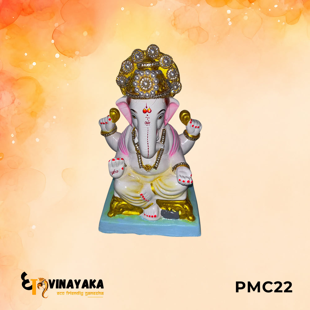 PMC22 - 10 Inch Eco Friendly Ganesha Idol