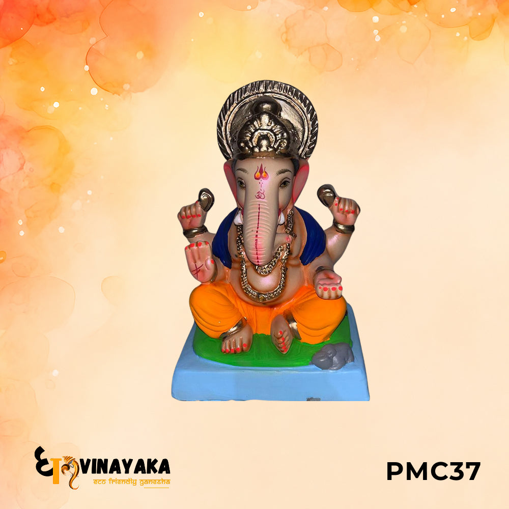 PMC37 - 10 Inch Eco Friendly Ganesha Idol