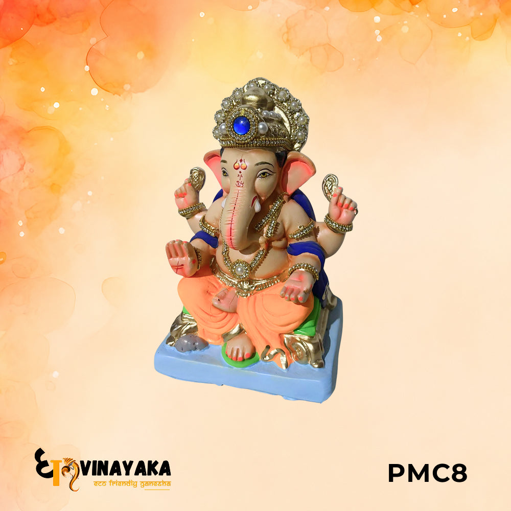 PMC8 - 10 Inch Eco Friendly Ganesha Idol