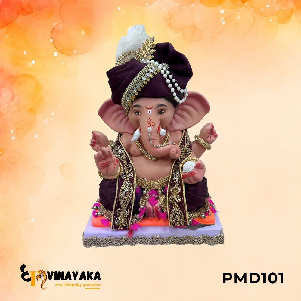 PMD101 - 12 Inch Eco Friendly Ganesha Idol