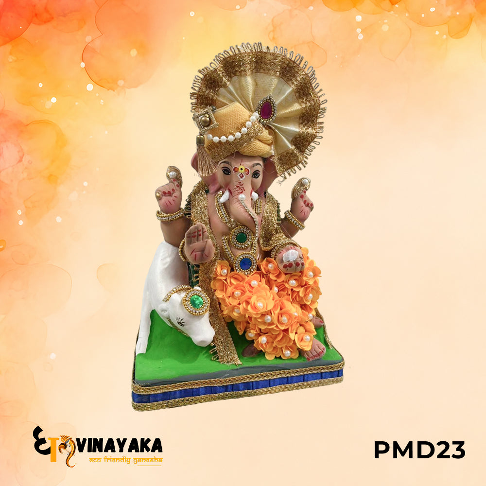 PMD23 - 12 Inch Eco Friendly Ganesha Idol