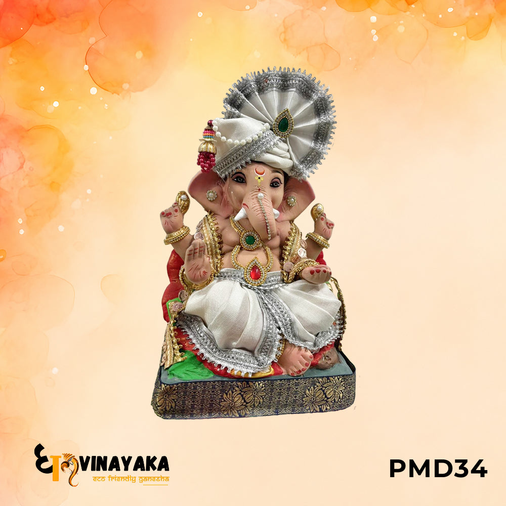 PMD34 - 12 Inch Eco Friendly Ganesha Idol