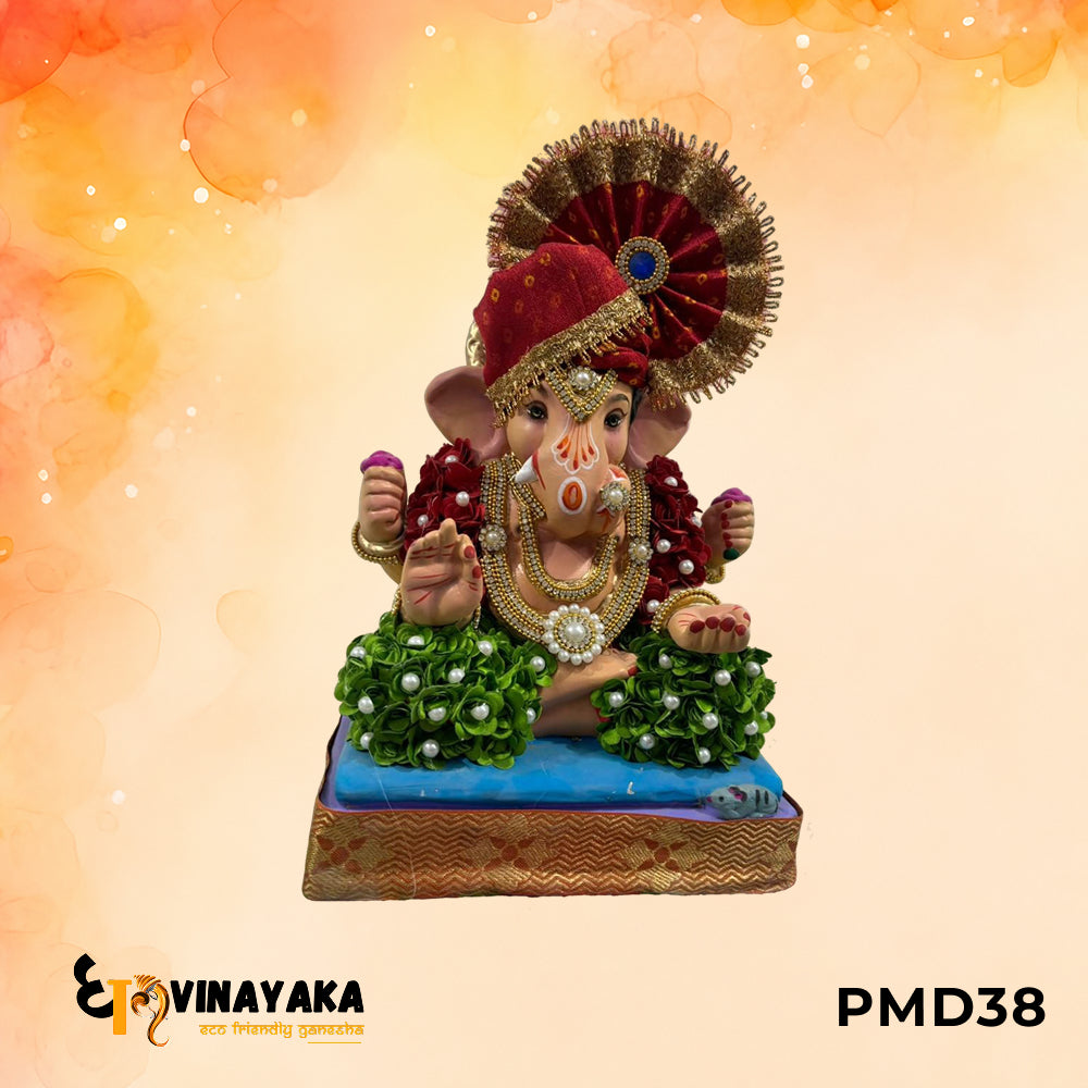 PMD38 - 12 Inch Eco Friendly Ganesha Idol