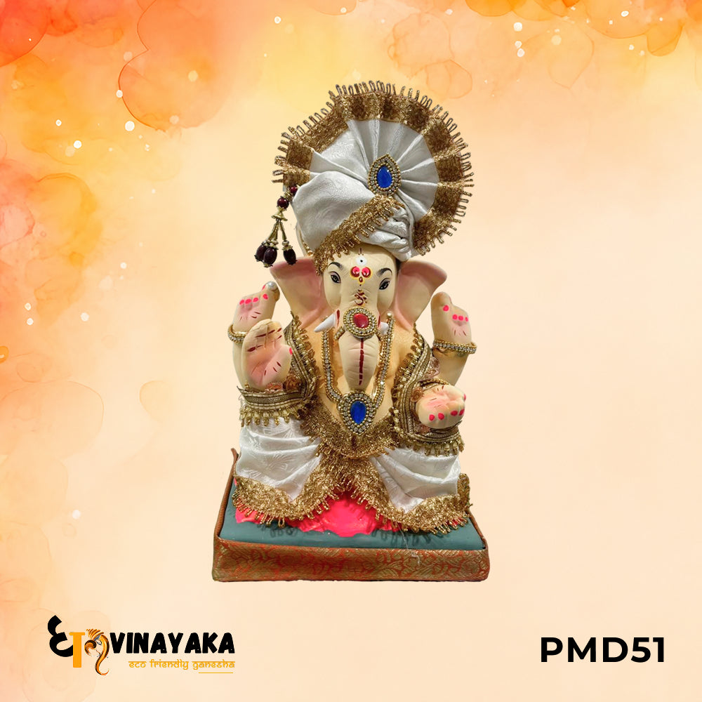 PMD51 - 12 Inch Eco Friendly Ganesha Idol