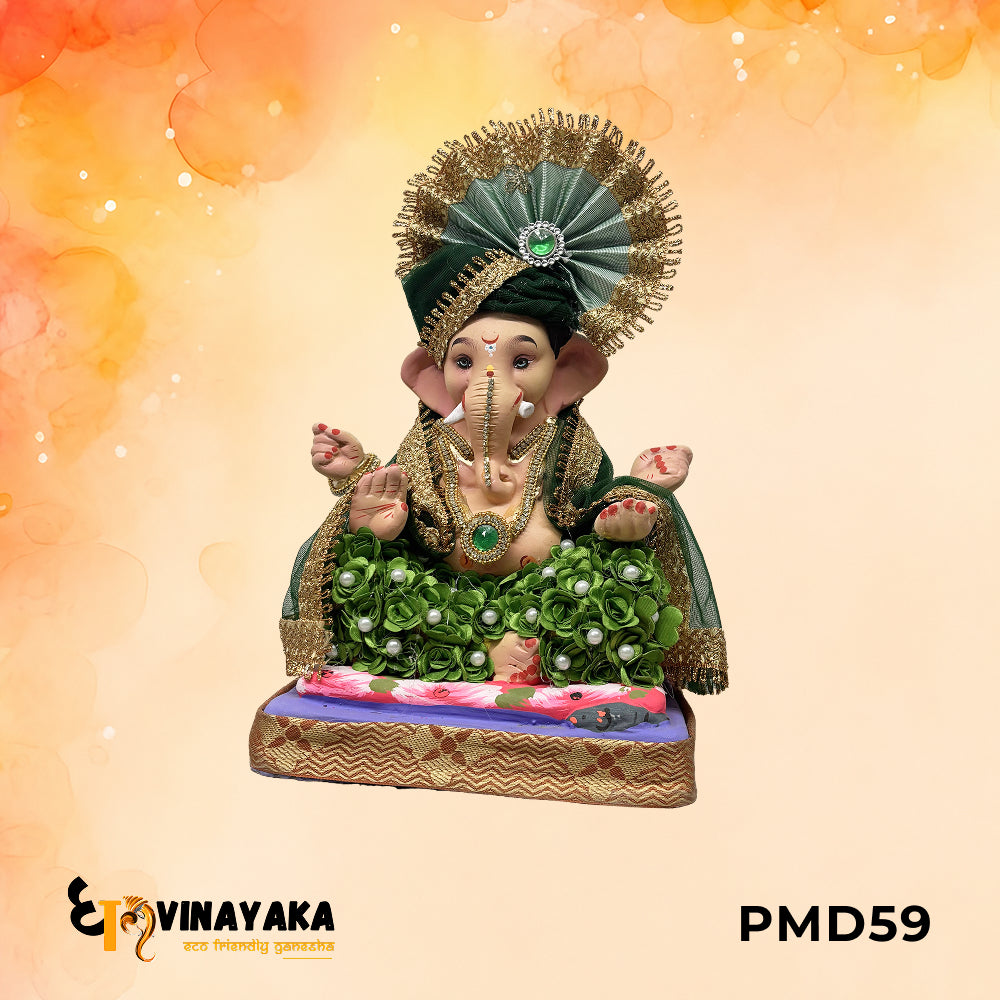 PMD59 - 12 Inch Eco Friendly Ganesha Idol
