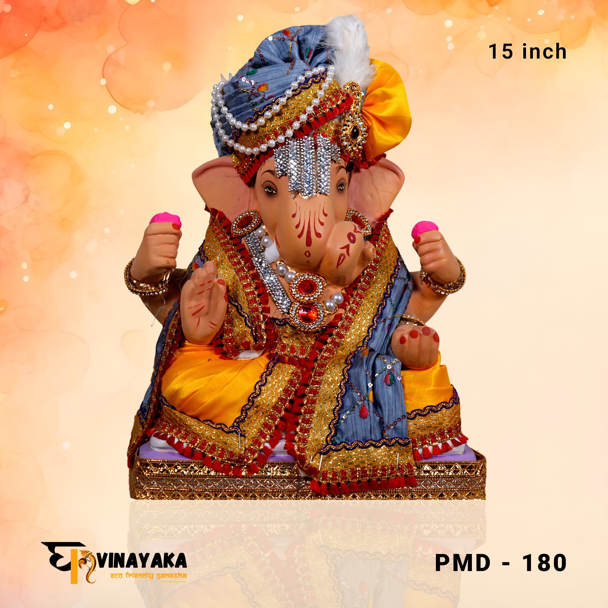 PM020-2 15-Inch (Eco friendly shreemant Dagdusheth Ganesha)