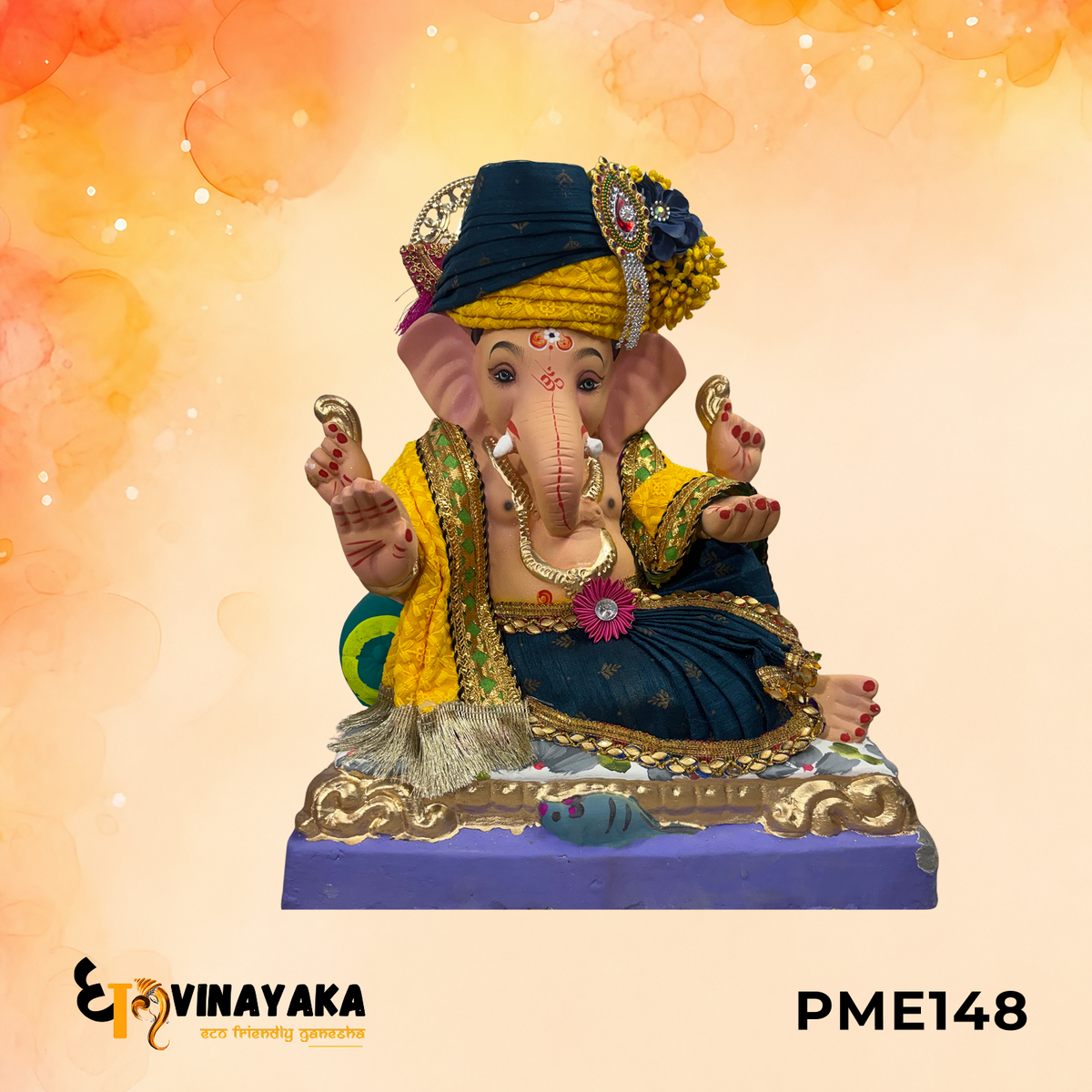 PME148 - 15 Inch Eco Friendly Ganesha Idol