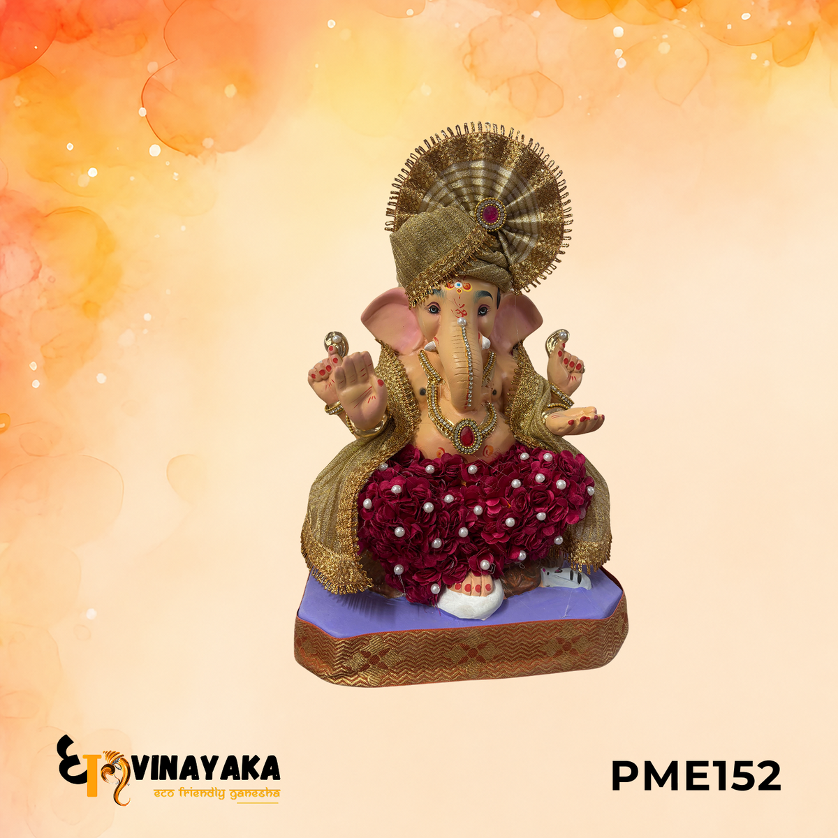 PME152 - 15 Inch Eco Friendly Ganesha Idol