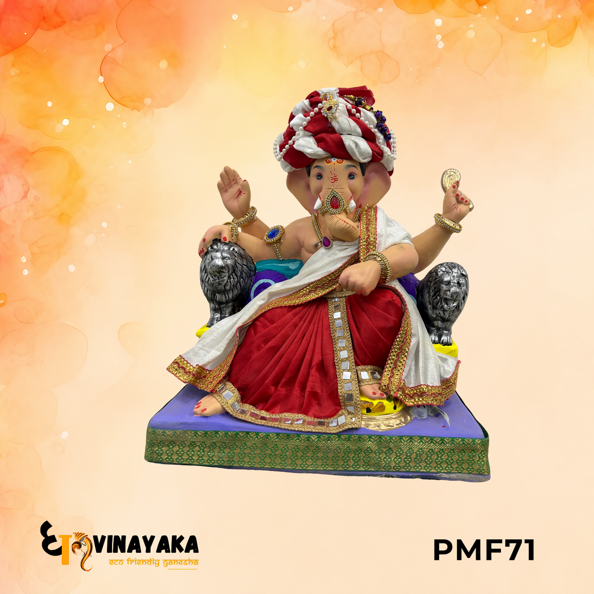 PMF71 - 18 Inch Eco Friendly Ganesha Idol