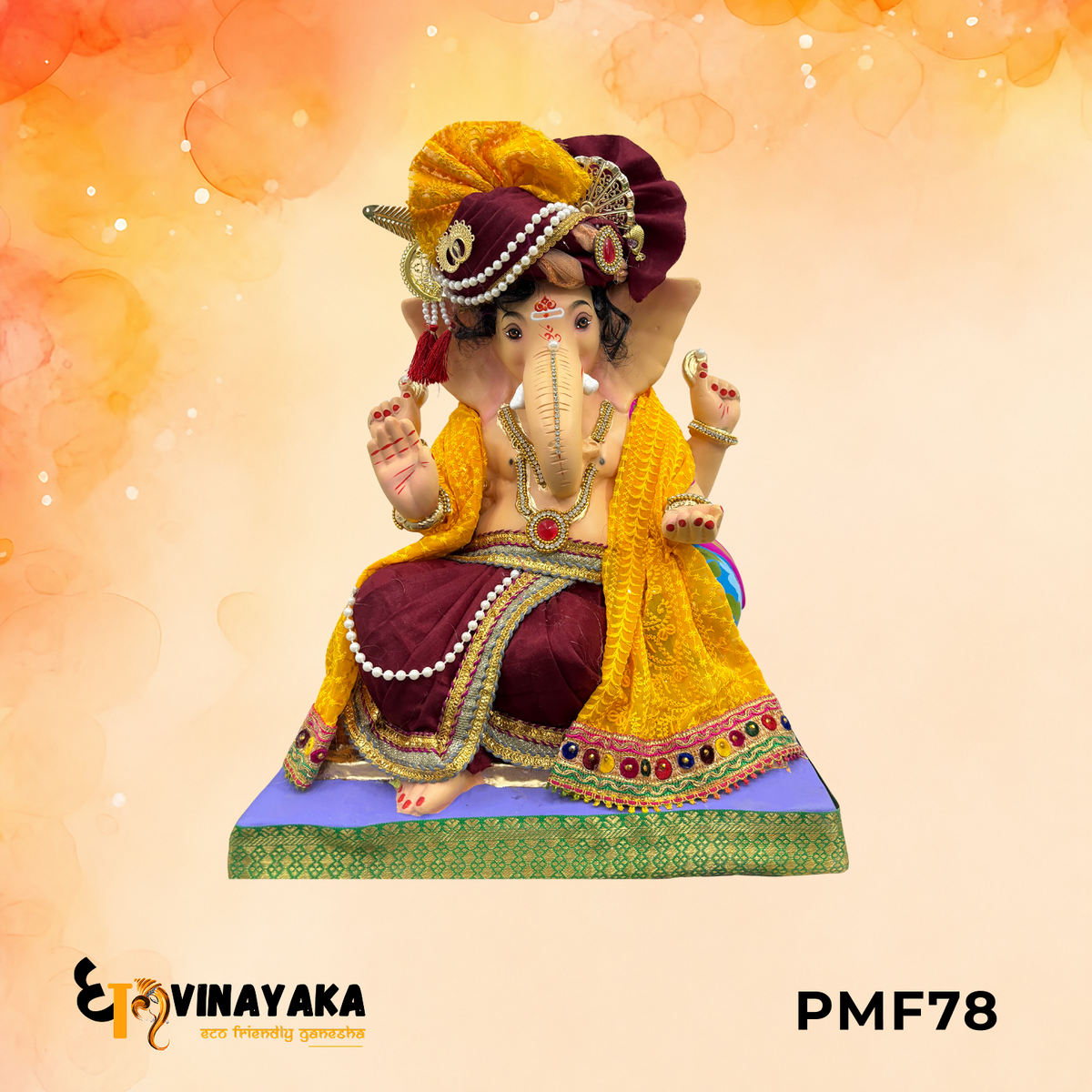 PMF78 - 18 Inch Eco Friendly Ganesha Idol