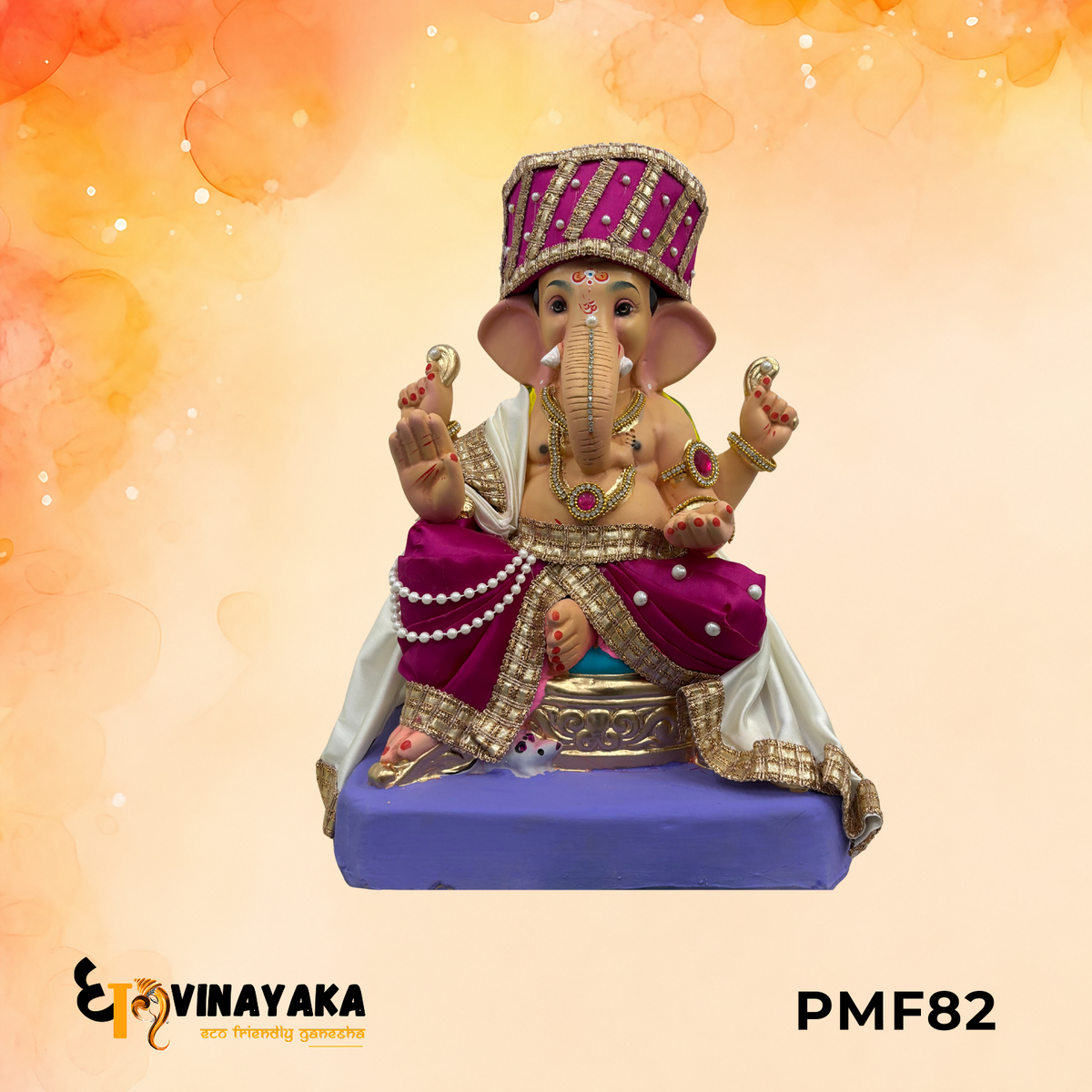 PMF82 - 18 Inch Eco Friendly Ganesha Idol